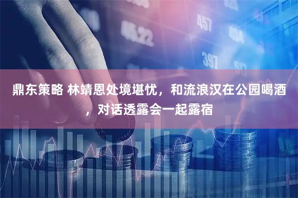 鼎东策略 林靖恩处境堪忧，和流浪汉在公园喝酒，对话透露会一起露宿